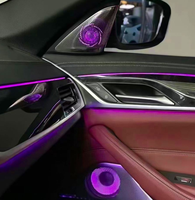 Pour BMW Série G01 G02 Nouvelle X3 X4 – Cache-haut-parleur LED pour voiture, tweeter avec éclairage d'ambiance 11 couleurs, son stéréo HiFi, 12V 36W, intérieur