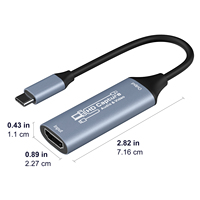 Carte de capture vidéo HDTV Type C en gros 1080P HD, captureur audio-vidéo pour le streaming de jeux, l'enseignement en ligne et l'enregistrement vidéo