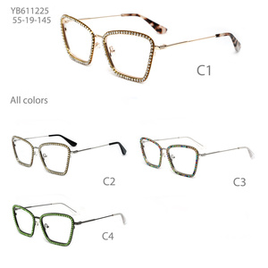 Teenyoun Vente en gros de lunettes métalliques personnalisées pour femme, nouveau design, montures de mode, lunettes de vue - Product Image 3