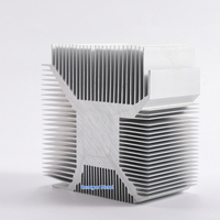 6063 6061 noir argent anodisé cnc fraisage extrusion dissipateur thermique profilé radiateur en aluminium extrudé onduleur solaire dissipateur thermique