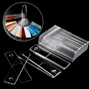 Vente en gros de 50 pièces/ensemble de présentoirs à vernis à ongles carrés transparents avec anneau métallique pour salon de manucure - Product Image 4