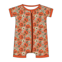 Nieuwe baby slaapzak met dubbele rits, baby romper van bamboevezels, ademend, babykleding, YKK dubbele rits