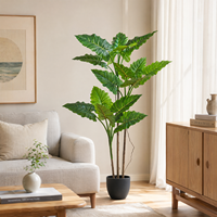 Décoration Moderne de Plantes Tropicales Artificielles (Lys Calla, Taro) pour Hall d'Hôtel, Restaurant et Fournisseur de Lieux d'Événements
