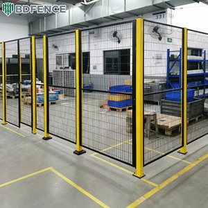 Barrera de seguridad para robots en talleres, malla soldada modular con recubrimiento en polvo, valla de aislamiento adaptable a varios diseños - Product Image 6