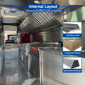 Camión de Comida Móvil Pequeño y Económico, Remolque de Comida Rápida para Café y Pizza, con Terraza y Cocina Totalmente Equipada - Product Image 5