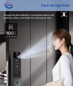 Serratura Intelligente con Riconoscimento Vene Palmari e Facciale 3D, Wi-Fi Tuya, Impronta Digitale, Ingresso Senza Chiave - Product Image 5