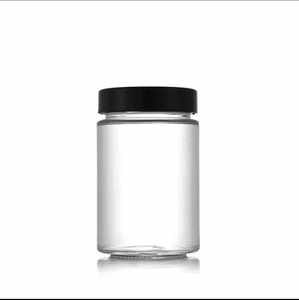 Bocaux de conservation alimentaire ronds en verre transparent vides de 195 ml, 240 ml, 310 ml, 480 ml, 730 ml avec couvercle estampé or pour salades, sauces, chutneys, conserves et confitures - Product Image 5