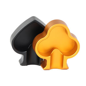 2025 Nueva fábrica al por mayor logotipo personalizado caja de regalo de gama alta 100*110mm cigarro negro color oro Cenicero de aleación de aluminio - Product Image 3