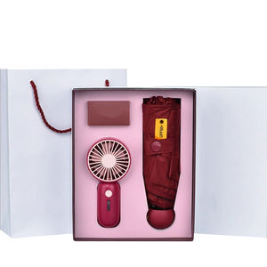 夏の結婚式のお土産プロモギフトミニファンと傘ギフトセットゲスト用ガールフレンド誕生日パーティー男の子ギフト - Product Image 5