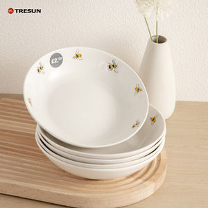 Tazón de cerámica y porcelana para pasta y cereales, diseño de abeja blanca, estilo nórdico, precio de fábrica, gran oferta, para restaurante. - Product Image 3