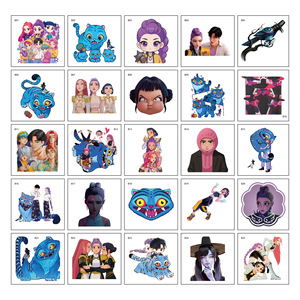 Popular 50 Pcs Per Bag Cartoon Witch Hunter Tattoo <strong>Stickers</strong> Advanced Cartoon Anime Graffiti Creative Tattoo <strong>Stickers</strong> - Product Image 6