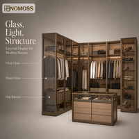 Îlot de dressing sur mesure écologique professionnel pour villa, appartement, chambre à coucher, dressing, rangement et organisation de vêtements