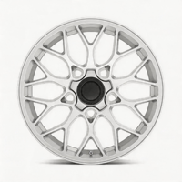 Jantes de voiture en alliage |   Jante multi-rayons à profil profond |   Design argenté poli de haute performance pour berlines et coupés