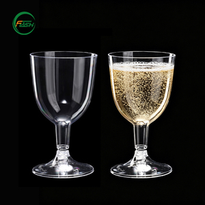 Copas de Vino de Plástico PS Resistentes Flash de 180 ml, Transparentes, para Bares, Clubes, Bodas, Fiestas y Servicios de Catering - Product Image 3