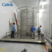 Dubbele Trommel Spirale Vriesmachine IQF Snelvriesmachine RVS Automatisch voor Vlees, Zeevruchten, Bakkerij, Voedselverwerkingsfabriek
