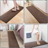 Ensemble de tapis de cuisine CR, 2 pièces, tapis de sol de cuisine rembourrés anti-fatigue, imperméables, confortables pour se tenir debout dans la cuisine