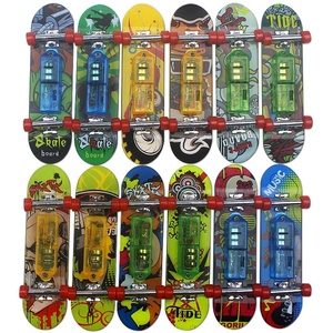 Finger Skateboard Promotion Gift Pro Miniature <b>Led</b> Lightup Fingerboard Tech Deck Skate Board Toy Plastic Mini Finger Skateboard - Product Image 3