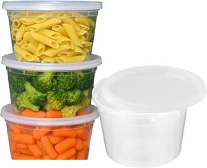 บรรจุภัณฑ์พลาสติกสำหรับใส่ผลไม้สลัดแบบใช้แล้วทิ้งพร้อมฝาปิด - Product Image 1