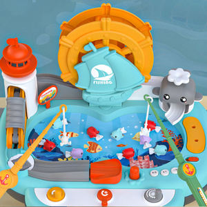 Jeu de pêche éducatif pour deux joueurs, jouets de table amusants, assemblage parent-enfant, dessin animé, jouets de pêche éducatifs pour tout-petits, pour enfants - Product Image 3