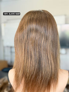 <b>100</b>% Virgin Slavic Hair Ready to Ship for Lace Front Human Hair Long Medical Wigs with Transparent PU Eartaps for Hairloss - Product Image 4