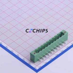 KF2EDGRM-5.0-10P Plug-in Terminal Block Bent Lead Through Hole,P=5mm Board-to-Board / Socket - Closed Screw Fixing 1x10P 5mm - Product Image 1