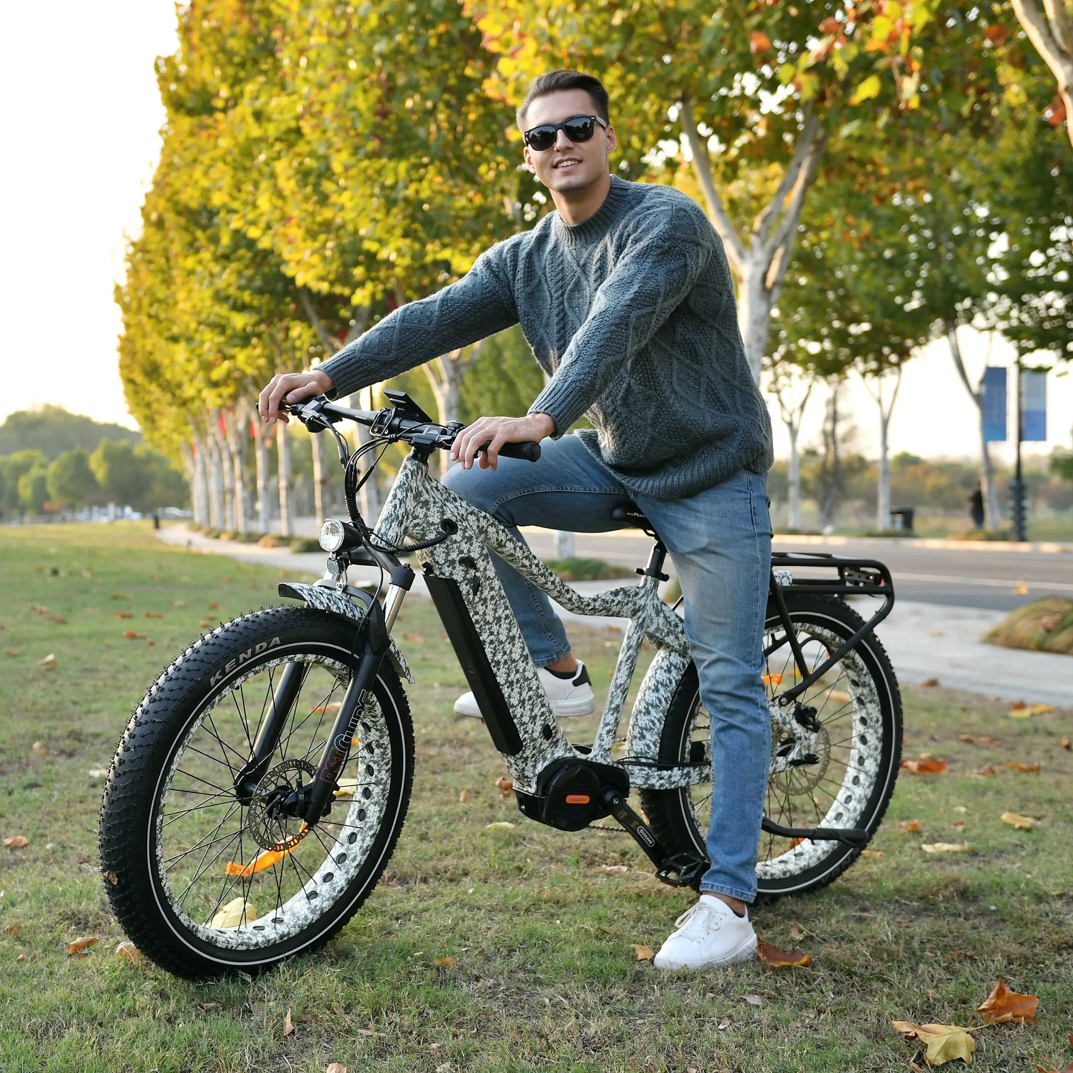 OTM Hot Sale OTMAR 48v 500w 26Inch Bafang Mid Drive Motor Ebike Electric Road Bike E Dirt Bike For Adult Women Men