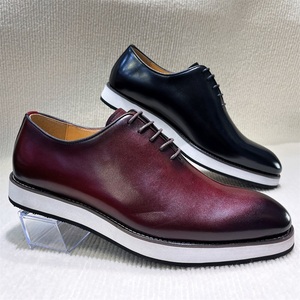 Zapatos Casuales de Diseño Nuevo al por Mayor de Fábrica para Hombre, Zapatos de Vestir con Cordones Oxford de Cuero Genuino para Fiestas, Zapatos para Hombre - Product Image 3