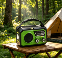 Radio d'urgence portable multifonction 16000 mAh avec lampe torche, dynamo à manivelle, AM/FM/WB météo et fonction SOS pour extérieur