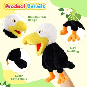 Marioneta <span class=keywords><strong>de</strong></span> Peluche <span class=keywords><strong>de</strong></span> Águila Calva Blanca y Negra Personalizada <span class=keywords><strong>de</strong></span> Fábrica, <span class=keywords><strong>Tela</strong></span> <span class=keywords><strong>de</strong></span> Piel Sintética <span class=keywords><strong>de</strong></span> Primera Calidad para Juegos <span class=keywords><strong>de</strong></span> Rol Infantiles - Product Image 3