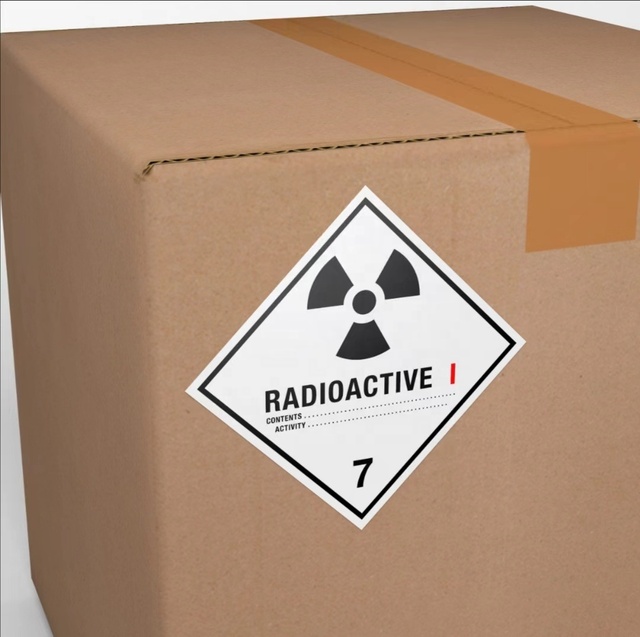 4" DOT Shipping Label DOT Hazard Class 7 Labels DOT Class 7 Radioactive I Symbol Dangerous Goods Shipping Warning Label