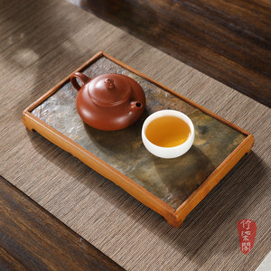 Bamboo <b>Tea</b> Tray Square Kung Fu <b>Tea</b> <b>Set</b> Holder Dry Brewing Table With Teapot Cup Stand Handmade Lacquered <b>Tea</b> Accessories - Product Image 5