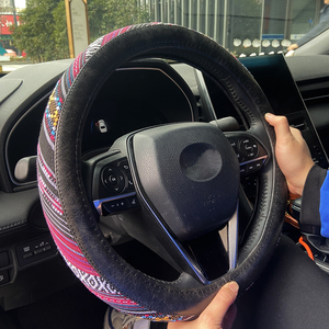 Funda de Cuero PVC para <span class=keywords><strong>Volante</strong></span> de Coche, Antideslizante, Universal, 15 Pulgadas - Product Image 1