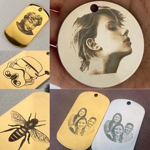 Graveur et marqueur laser à fibre MOPA 100W, gravure 3D, marquage laser optique pour collier en acier inoxydable - Product Image 4