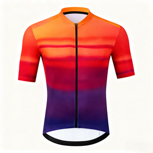 Vêtements de cyclisme unisexes haut de gamme personnalisables, multicolores, respirants, anti-humidité, légers, à manches courtes, pour la course - Product Image 2