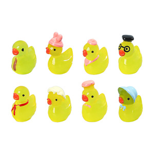 Figuras de Pato de Resina Lanshuo, Miniaturas 3D de Plástico, Accesorios para Manualidades, Joyería, Adornos de Escritorio - Product Image 5