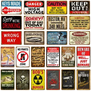 OEM Customized Caution Danger High Voltage Electrical Hazard Safety Warning Signs Signage Symbol Board