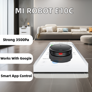 หุ่นยนต์ดูดฝุ่น E10C 3500PA สำหรับไมล์มอเตอร์ไร้แปรงถ่านแบบเปียกแห้งอัตโนมัติ Google Home ใช้ได้กับโรงแรม USB - Product Image 6