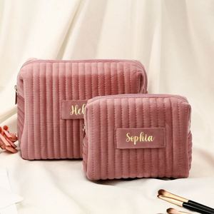 Organizador de Maquillaje de Viaje YY, Bolsa de Maquillaje de Terciopelo, Organizador de Brochas de Maquillaje y Cosméticos con Gran Capacidad para Mujer - Product Image 2