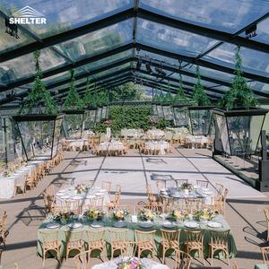 Tenda di Lusso con Struttura a Padiglione per Eventi, Chiesa, Atrio, Matrimoni, Feste, con Pareti Trasparenti in Vetro - Product Image 3