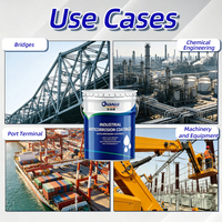 Pintura acrílica de polisiloxano resistente a los rayos UV, resistente a químicos, de alto brillo, sin isocianato, para estructuras de acero de puentes marinos offshore.