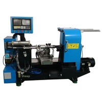Machine à filer CNC automatique simple et économique X-550, précision de positionnement de 0,04 mm, 3 stations d'outils, traitement des métaux Keyuan 808