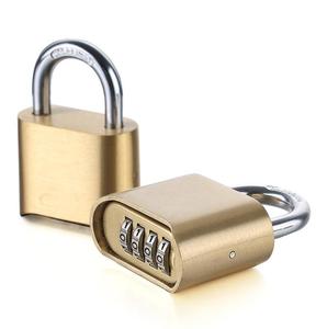 Hot bán resettable Brass 4 chữ số Heavy Duty cửa màu đen kết hợp ổ khóa pad Ổ khóa cho các trường học phòng tập thể dục tủ - Product Image 6
