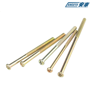 Vis et boulons à tête cylindrique Phillips en acier zingué, filetage grossier en pouces pour le bois et le métal - Product Image 2