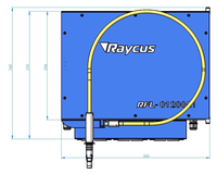 Source laser à fibre CW refroidie par air DMK Raycus 800W 1200W 1500W 2000W 1080nm pour machine de soudage laser