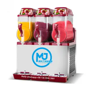 Toptan 12L x2 granita suyu buz dondurulmuş içecek makinesi karıştırma çırpıcı küçük ticari buzlu içecek makinesi dondurulmuş içecek ile