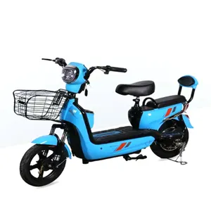 Factory Direct Sales 14 Inch Adult Electric City Bike 350W 48V LEAD ACID Battery Cheap Electric Scooter Bike