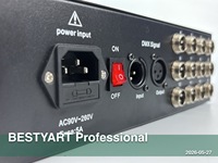 BESTYART/ Contrôleur multifonctionnel pour éclairage de piste de danse LED 12 ports avec DMX/télécommande