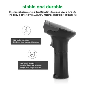 Uckydoor-escáner de código de barras con cable, pistola de escáner de fábrica con cable USB 500 de 1D 2D, compatible con Android y sistemas POS