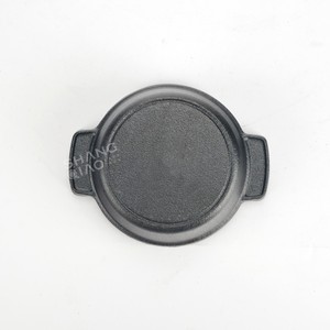 Mini <span class=keywords><strong>cocotte</strong></span> en <span class=keywords><strong>fonte</strong></span> pré-assaisonnée avec couvercle et deux poignées, petite casserole individuelle - Product Image 4