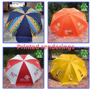 Wholesale Outdoor Advertising <b>Beach</b> <b>Umbrella</b> 48 Inch Iron Manual Sunshade 8 Ribs Modern Design Custom Logo for Promotion Stalls - Product Image 2
